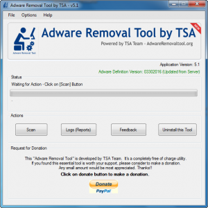 Adware removal tool by tsa.exe